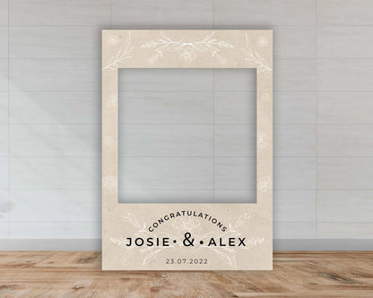 Wedding Selfie Frame | Rustic Floral