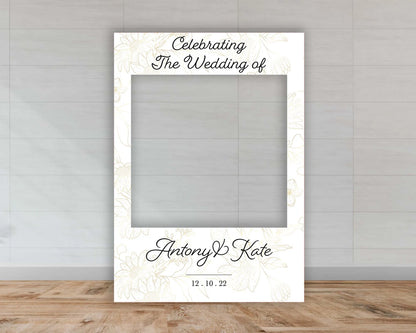 Wedding Selfie Frame | Minimal Floral