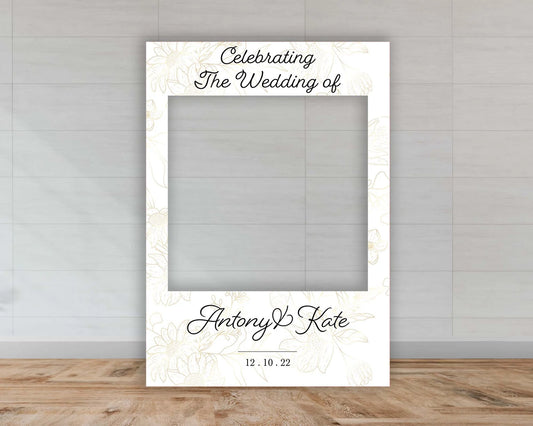 Wedding Selfie Frame | Minimal Floral