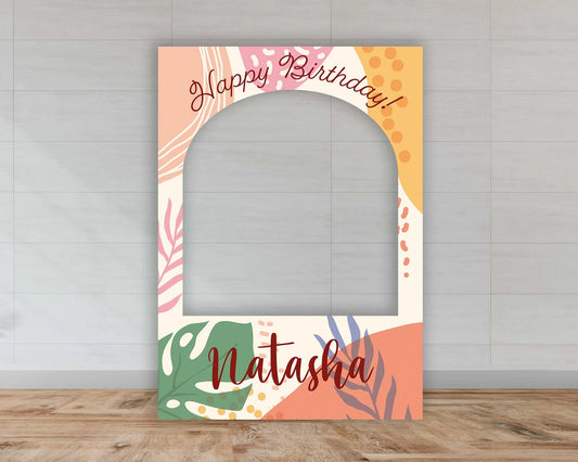Birthday Selfie Frame | Colourful Pattern