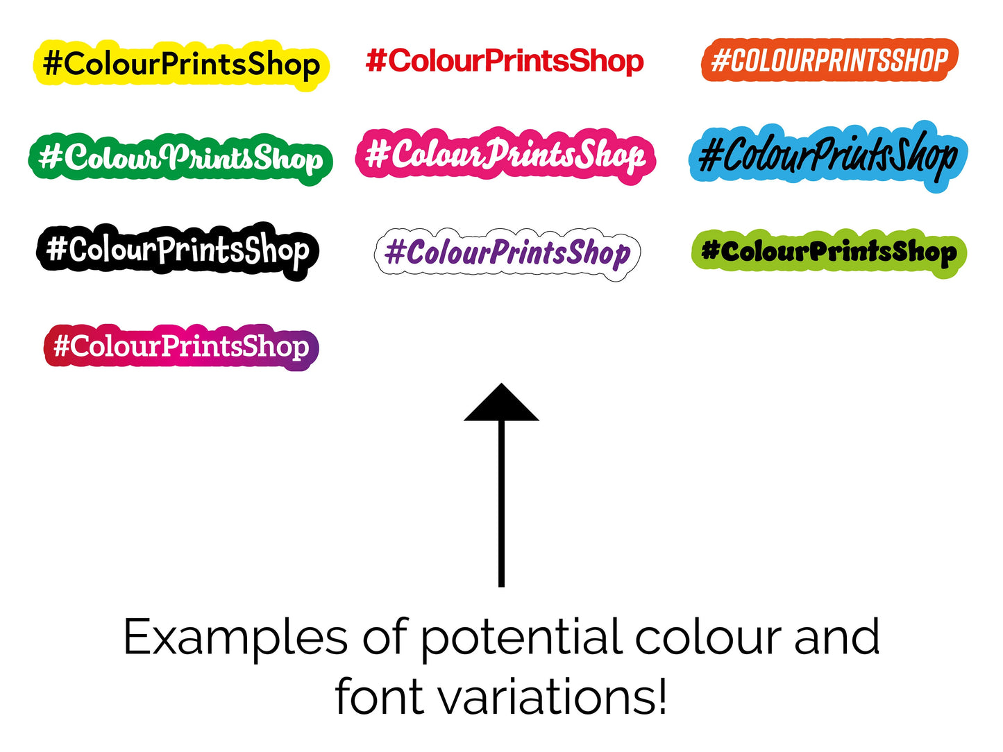Customisable Hashtag Signs!