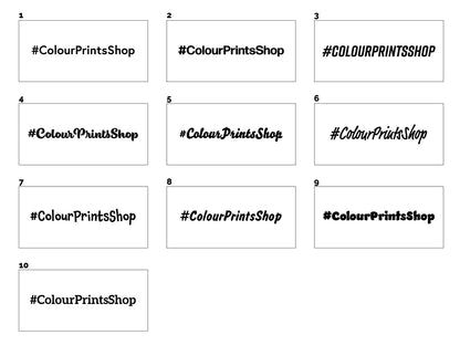Customisable Hashtag Signs!