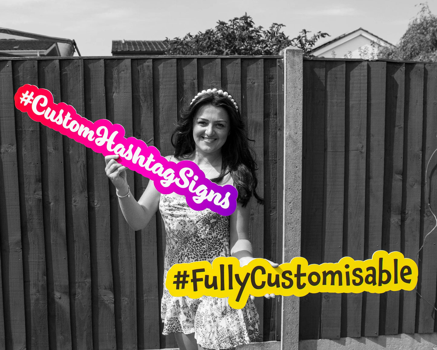 Customisable Hashtag Signs!