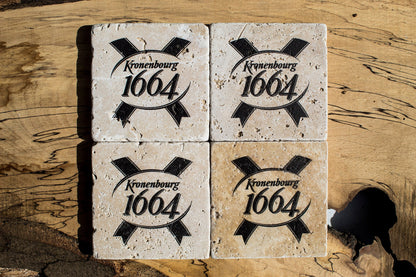 Stone Coasters: Kronenbourg Collection (Set Of 4)