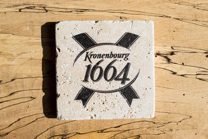 Stone Coasters: Kronenbourg Collection (Set Of 4)
