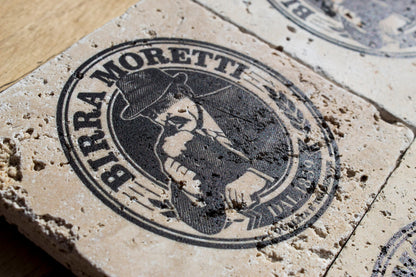 Stone Coasters: Birra Moretti Collection (Set Of 4)