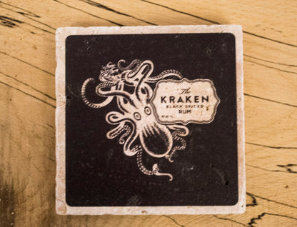 Stone Coasters: Kraken Rum Collection (Set Of 4) | Drink Coasters