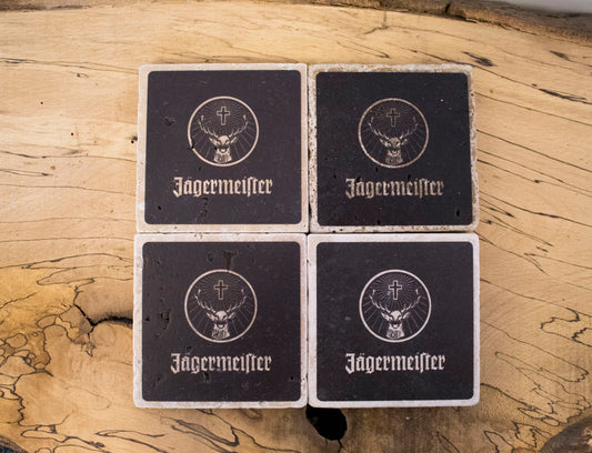 Stone Coasters: Jagermeister Collection (Set Of 4) | Drink Coasters