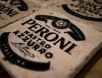 Stone Coasters: Peroni Beer Collection (Set Of 4) | Drink Coasters