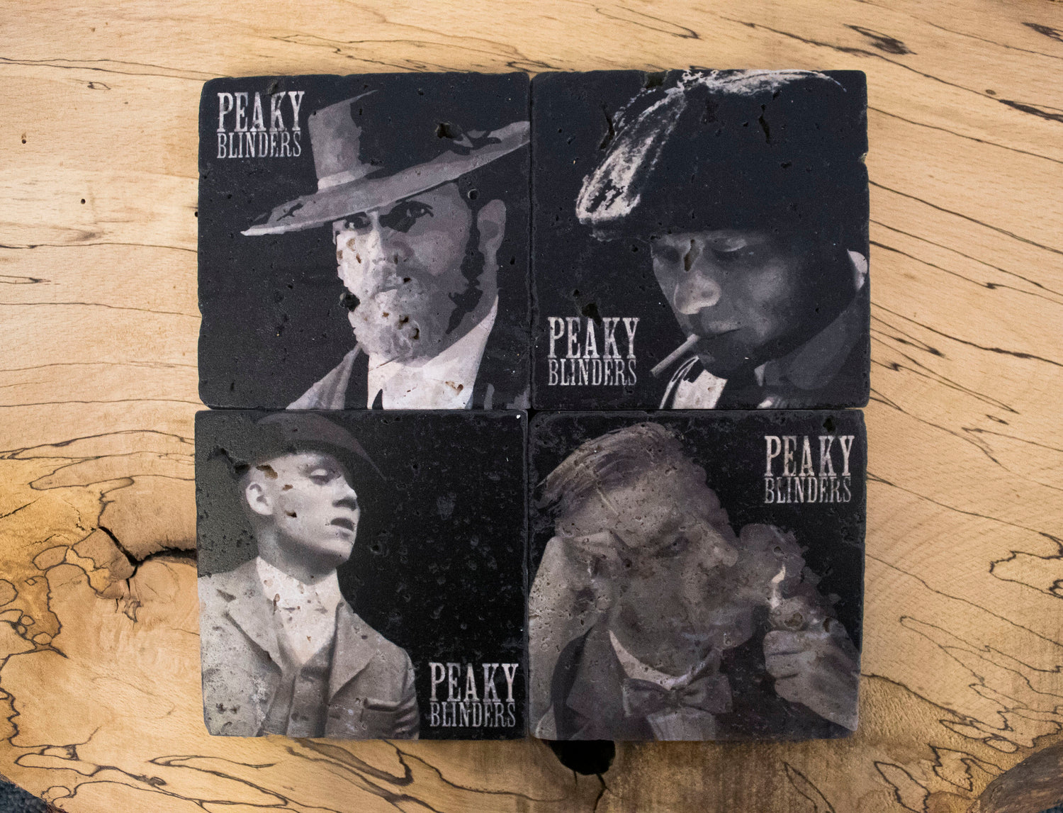 Stone Coasters: Peaky Blinders Collection (Set Of 4) | Drink Coasters.
