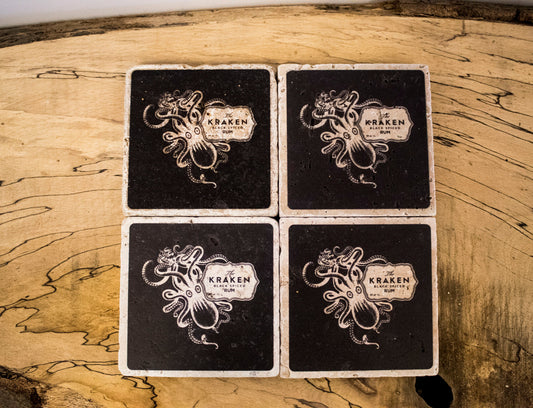 Stone Coasters: Kraken Rum Collection (Set Of 4) | Drink Coasters
