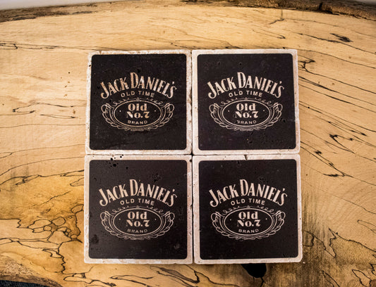 Stone Coasters: Jack Daniels Collection (Set Of 4) | Drinks Coasters