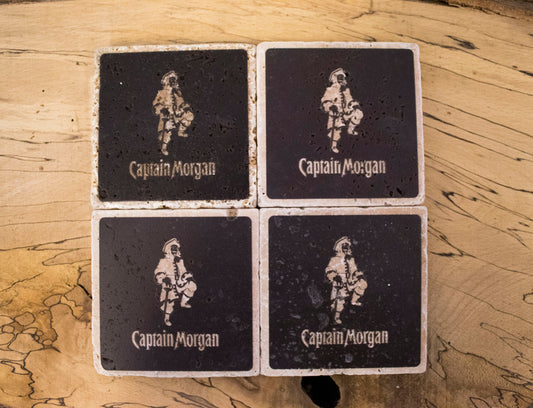 Stone Coasters: Captain Morgan Collection (Set Of 4) | Drink Coasters