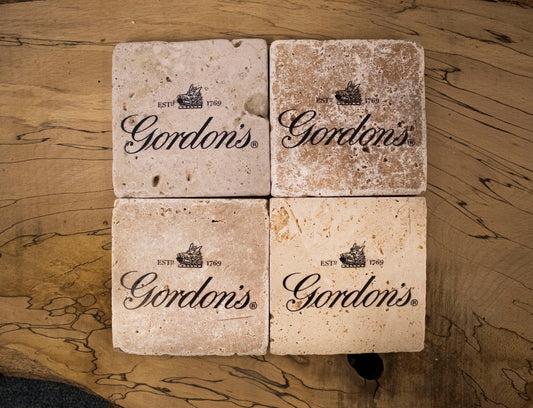 Stone Coasters: Gordons Gin Collection (Set Of 4) | Drink Coasters