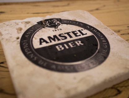 Stone Coasters: Amstel Beer Collection (Set Of 4) | Drink Coasters
