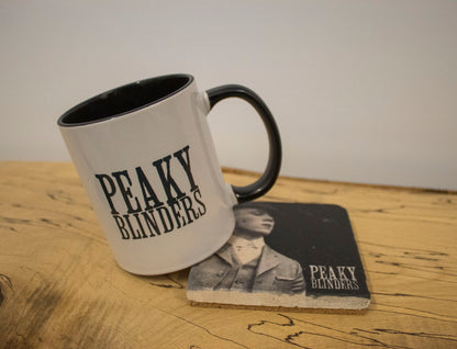 Stone Coasters & Mug Set: John Shelby | Peaky Blinders Gift