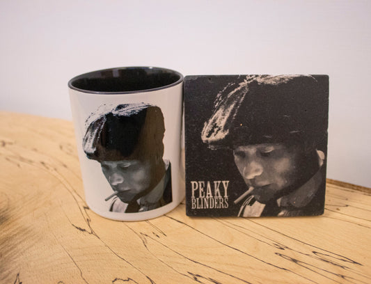 Stone Coasters & Mug Set: Tommy Shelby | Peaky Blinders Gift