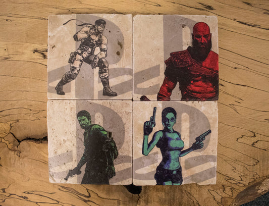 Stone Coasters: Playstation Legends Collection (Set Of 4)