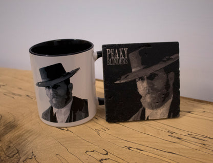 Stone Coasters & Mug Set: Alfie Solomons | Peaky Blinders Gift