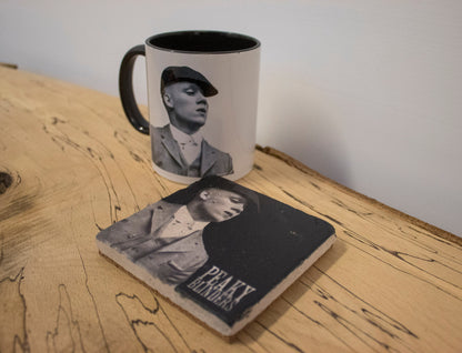 Stone Coasters & Mug Set: John Shelby | Peaky Blinders Gift