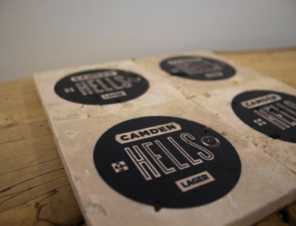 Stone Coasters: Camden Hells Beer Collection (Set Of 4) | Drink Coasters