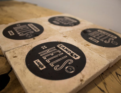 Stone Coasters: Camden Hells Beer Collection (Set Of 4) | Drink Coasters