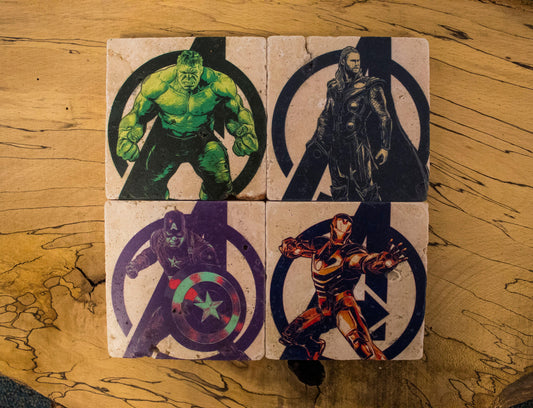 Stone Coasters: Marvel Avengers Collection (Set Of 4)