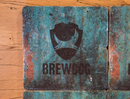 Printed Stone Coasters | Brewdog (Set Of 4) | Drink Coasters | Natural Coasters