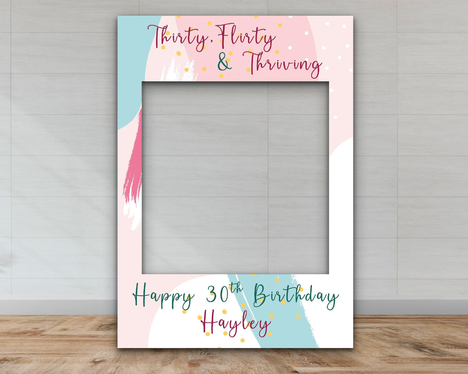 Customisable 30th Birthday Selfie Frame-Selfie Frames