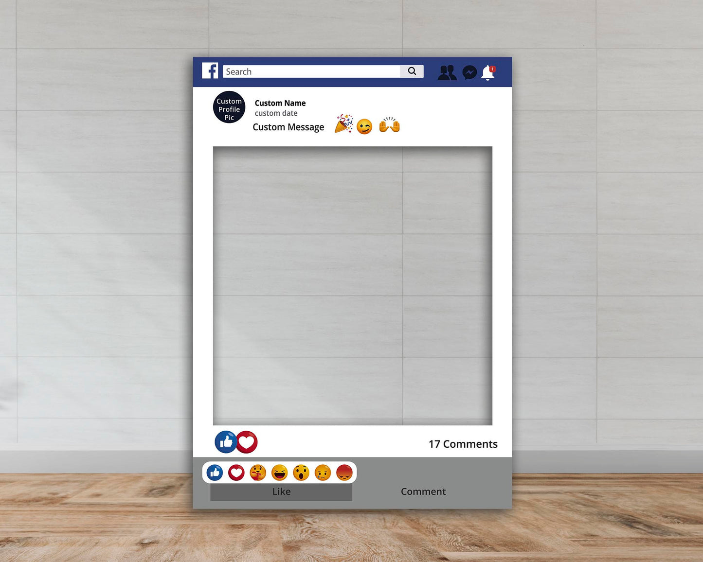 Customisable Facebook Selfie Frame-Selfie Frames